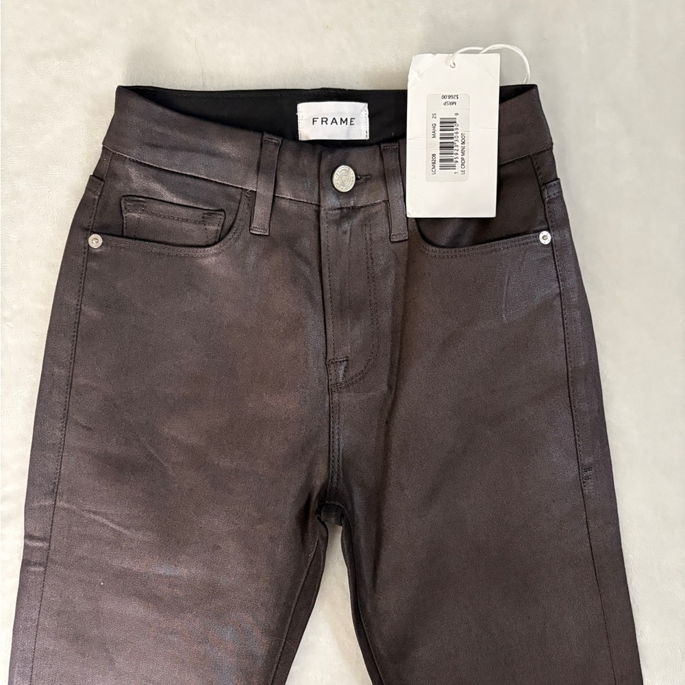 Frame Denim Women's Cropped Jeans in Dark Brown